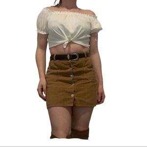 White Crop Top H&M size Small